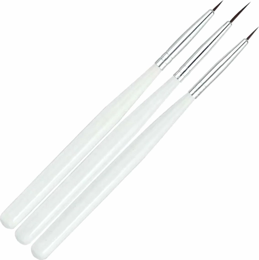 Комплект четки за декорация на нокти – 3 бр.