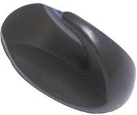 Self-adhesive oval hooks brown (2 pcs)
