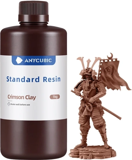 Anycubic Standard Resin for LCD/DLP 3D printing (Crimson Clay)