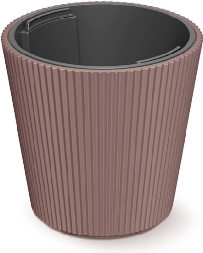 Milly Flower Pot with Insert 23.8 cm marsala