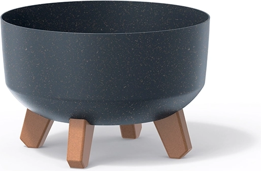 Gracia Low Eco Wood Planter 23.5 cm – Anthracite