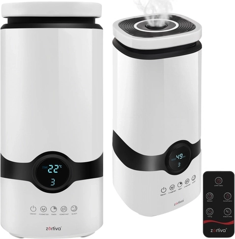 Zortiva ultrasonic air humidifier with aromatherapy and ionizer