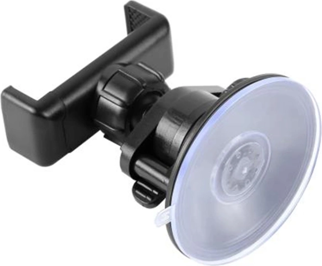 Puluz smartphone mount with suction cup and 360° rotating joint, black