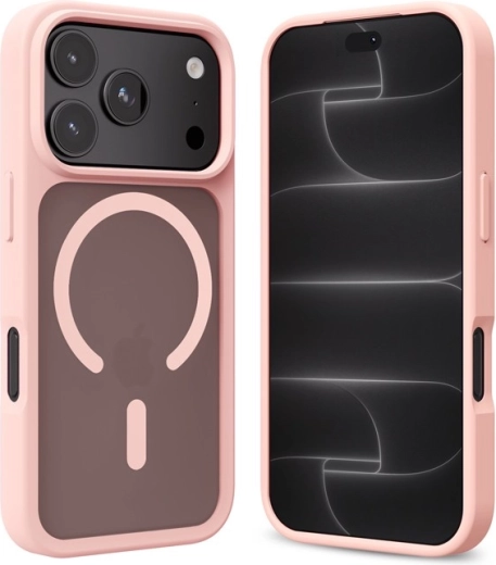 Crong Hybrid Matte Magnetic MagSafe Case for iPhone 18 Pro Max / 17 Pro Max, Pink