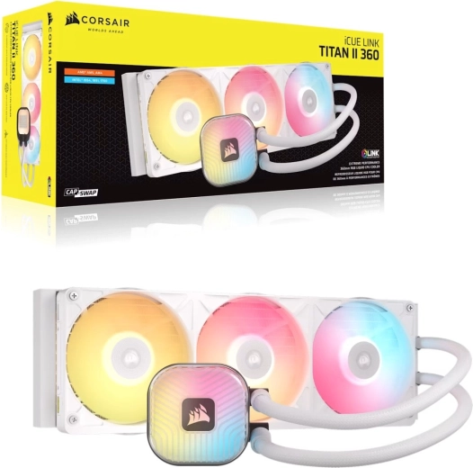 Corsair iCUE LINK TITAN II 360 RX RGB White CPU Liquid Cooler