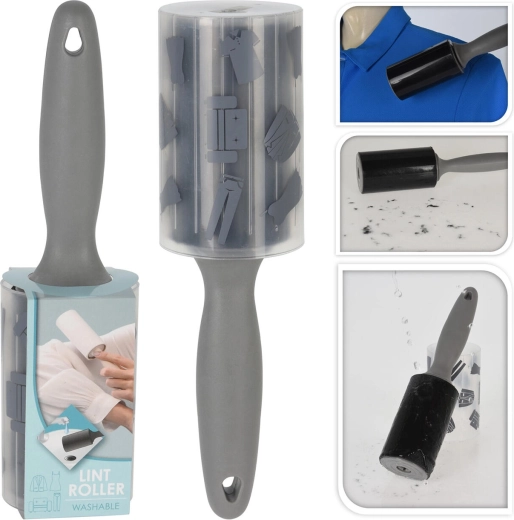 Washable cleaning roller for textiles 6 × 23 cm