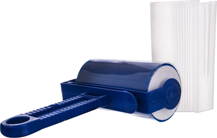 Washable plastic lint roller for clothes
