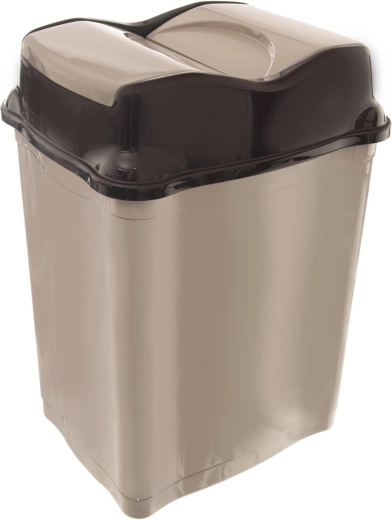Whirlpool 16 L Trash Bin, Coffee Brown