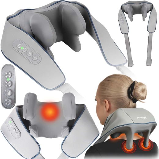 Wireless Shiatsu Neck and Back Massager with Heat