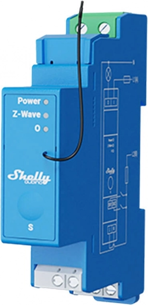 Shelly Qubino Pro 1 single-channel relay for DIN rail