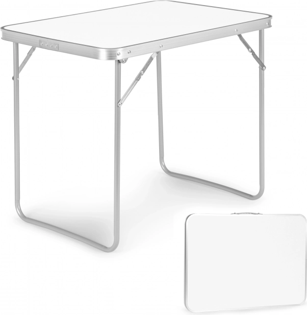 Сгъваема къмпинг маса Multigarden 80 × 60 см, бяла