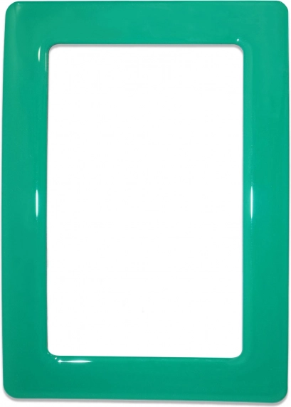 Magnetic self-adhesive frame size 12.3x8.1 cm - green