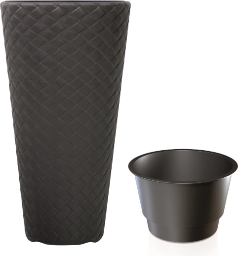 Matuba Slim Planter with Insert 30 cm anthracite