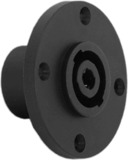 Panel-mount four-pole Speakon socket