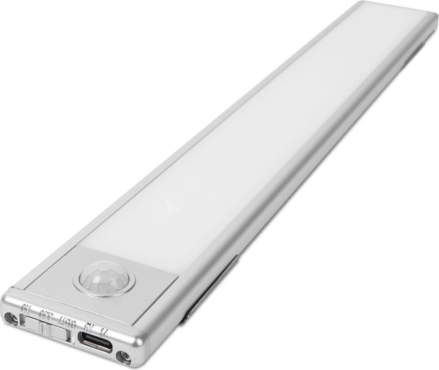 30 cm LED under-cabinet light with motion sensor and rechargeable battery