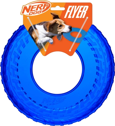 Nerf Dog летящ пръстен от прозрачна гума 25 см