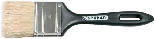 Flat paintbrush 1.0″ with plastic handle and Chinese bristles