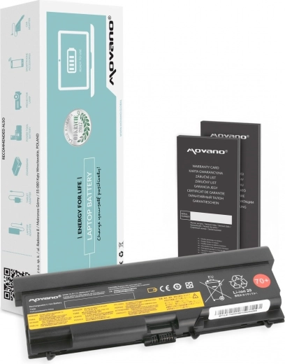 Movano Battery for Lenovo ThinkPad L530, T430 and T530, 6600 mAh, 71 Wh