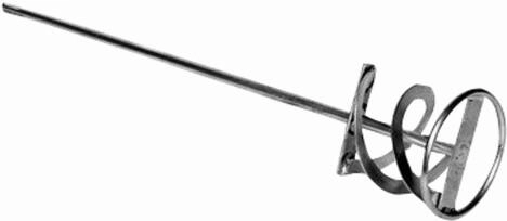 Бъркална спирала 140 × 600 mm M14, дясновъртяща, поцинкована