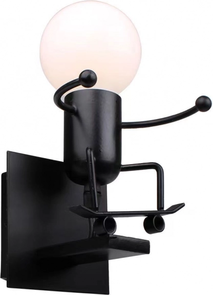 Стенна лампа Loft черна