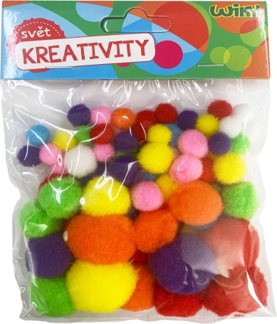 Микс размери Пом Пом, 80 бр.