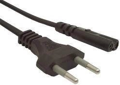 Захранващ кабел C8 2pin 1,8 m със сертификат VDE