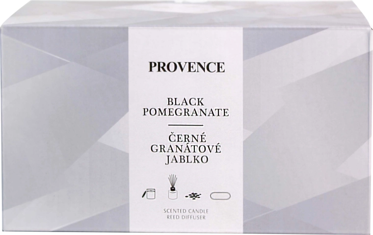 Gift Set PROVENCE Black Pomegranate – Candle and Diffuser
