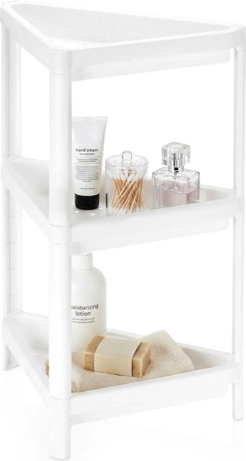 Storage Solutions триетажна ъглова баня полица 44 × 33 × 71 cm