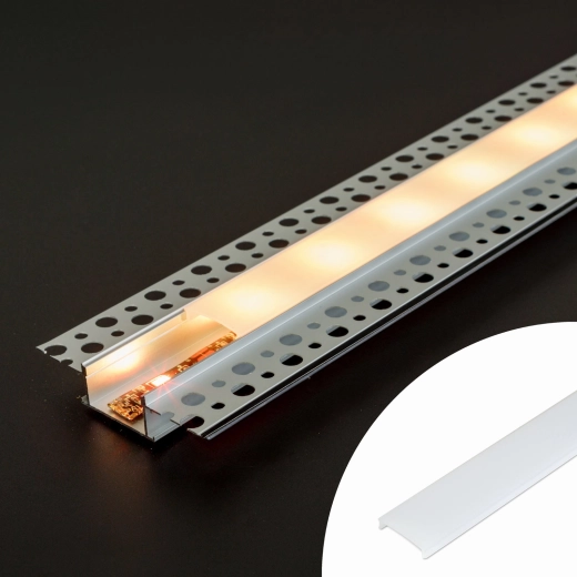 Opal cover for LED aluminum profile 41025A1, 1000 mm