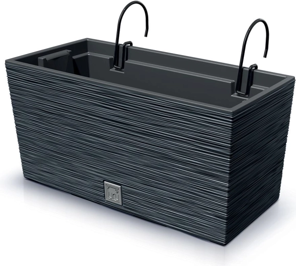 Hanging balcony planter Furu Case 39.5 cm anthracite