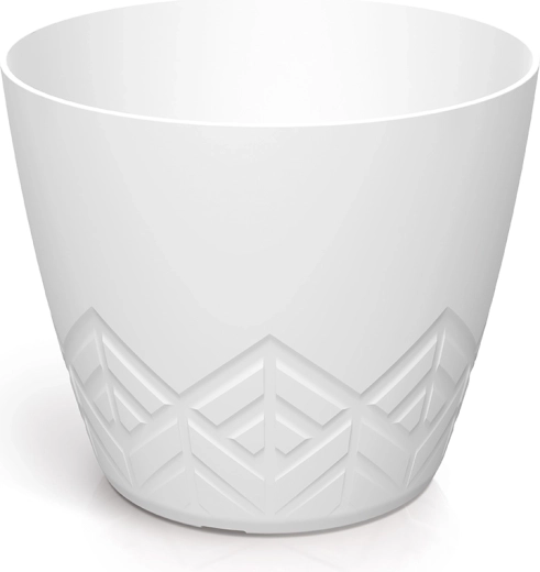 White Areco flower pot 15.8 cm – modern plastic plant cover