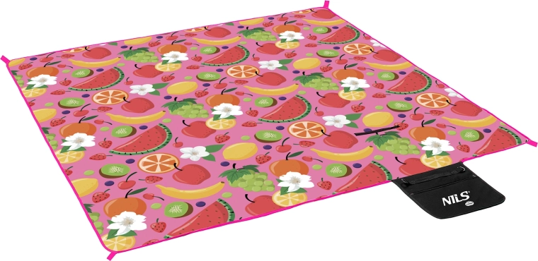 NILS Camp Fruits Picnic Blanket 200 × 200 cm