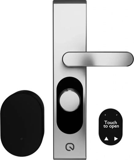 Shelly LOQED Touch 2S интелигентна безключова брава за врата, сребриста