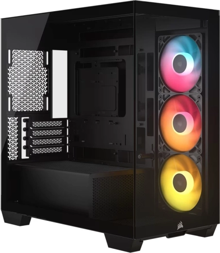 Компютърна кутия CORSAIR 2800X RS-R ARGB mATX панорамна черна