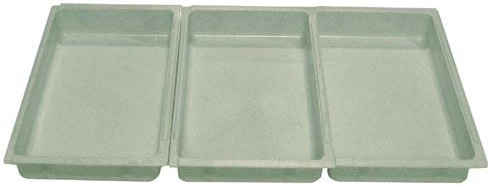 Комплект купи за паниране 25 × 15 × 4 см, пластмаса, микс цветове (3 бр.)