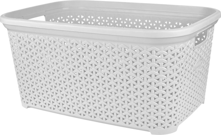 Отворен кош за пране Ratan hobby 50 l бял