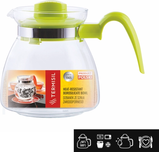 Огнеупорна стъклена кана Termisil Maja 1,25 л