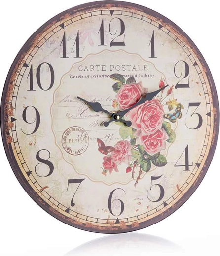 Carte Postale Wall Clock 34 cm
