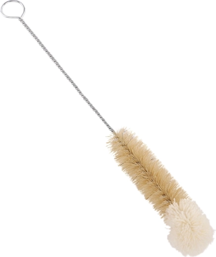 Bottle brush made from natural bristles and cotton, 25 mm