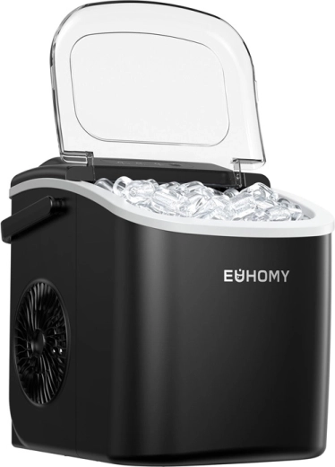 Euhomy IM001 машина за ледени кубчета 1,2 л 12 кг черна