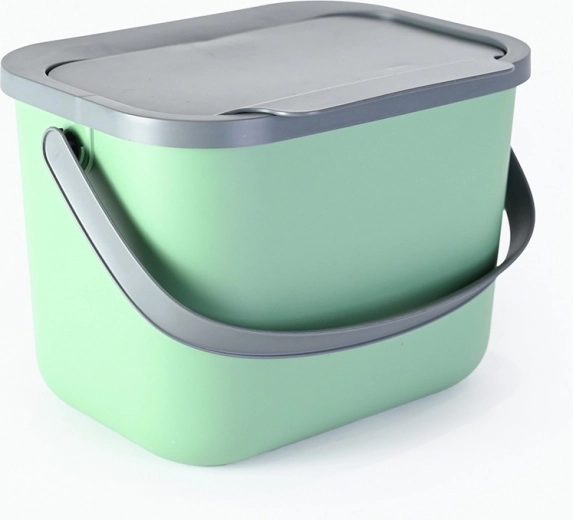 Green kitchen bio-waste bin 6 L
