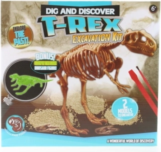 Изкопаване на динозаври – светещ T‑Rex