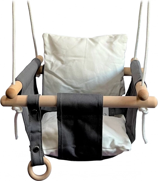 Детска текстилна люлка черно-бяла 2Kids Toys