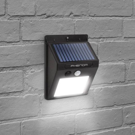 Solar wall light with motion sensor and COB LED