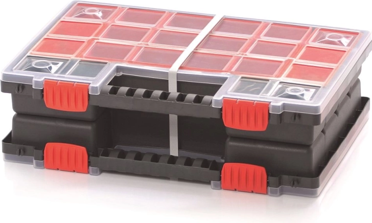 Plastic Organizer NORB Duo with Transparent Lids