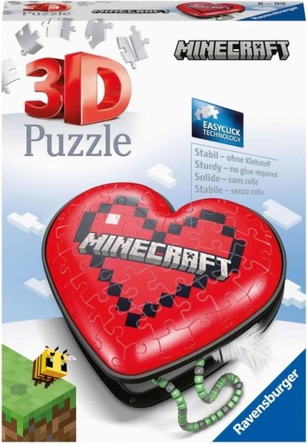 Ravensburger 3D пъзел сърце Minecraft, 54 части
