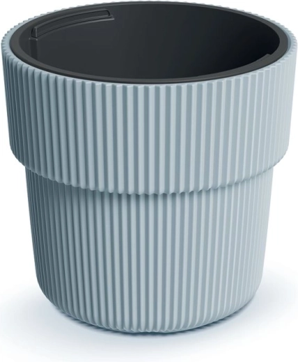 Milly planter with insert 30 cm light grey