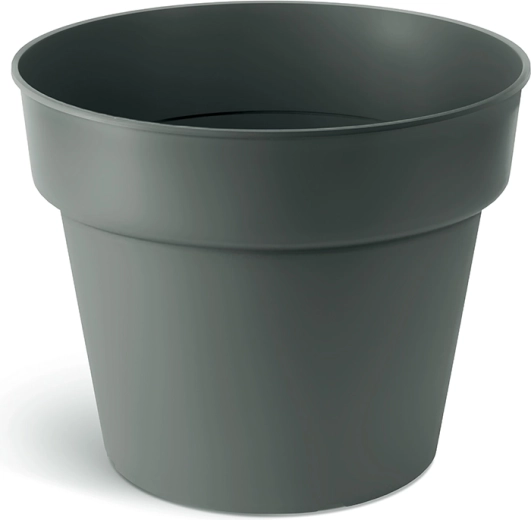 Plastic Flower Pot Planti 16.5 cm – Gray Stone, Matte