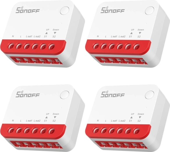 Умен ролетен превключвател Zigbee SONOFF Mini-ZBRBS (комплект 4 бр.)