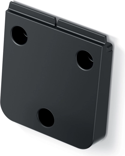 SYSTEMA wall-mounted hanger made of recycled plastic – black